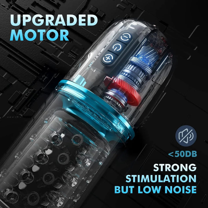 Male Masturbator Sex Toys for Men, Automatic Pocket Stroker with 7 Thrusting & Rotating
