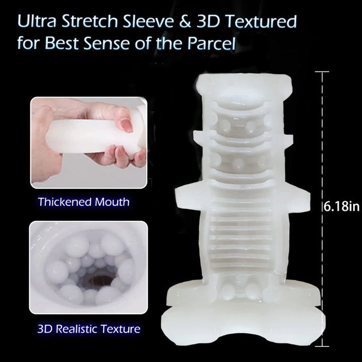 Male Masturbator, Automatic Male Stroker with 7 Thrusting Vibrating, Hands Free Electric Sex Toys for Men with Textured Sleeve, Male Sex Toys for Pleasure