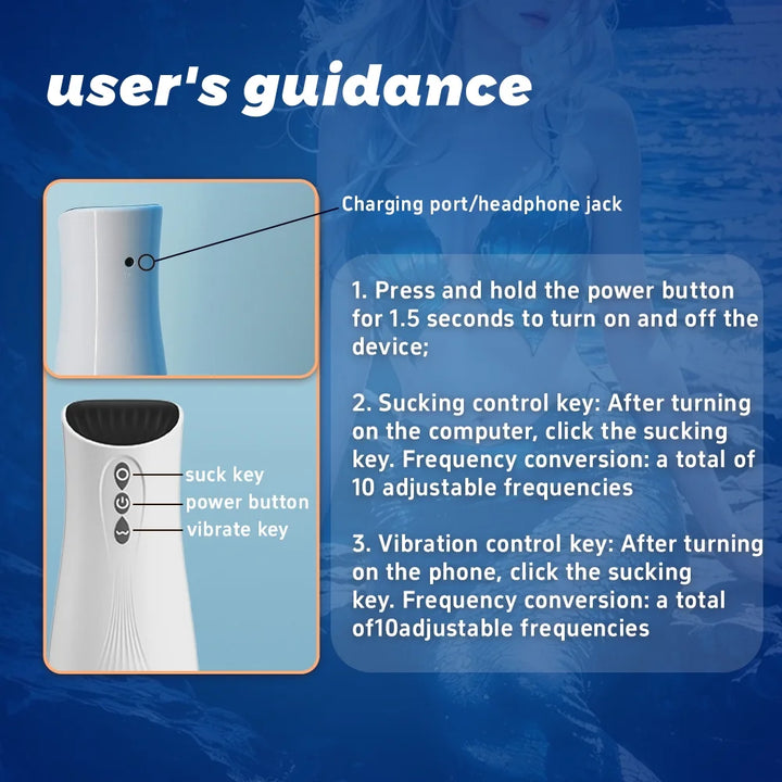 Automatic Male Masturbator, Male Masturbator Cup with 10 Vibration Modes Adult Sex Toys for Men