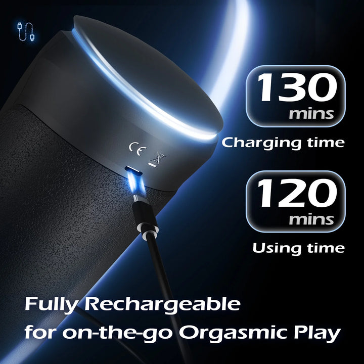 Male Masturbator Sex Toys for Men with 9 Vibrating,8 Thrusting Modes & 2 Heating Levels,Male Sex Toys Adult Toys Penis Pump Sex Toy,Adult Sex Toys