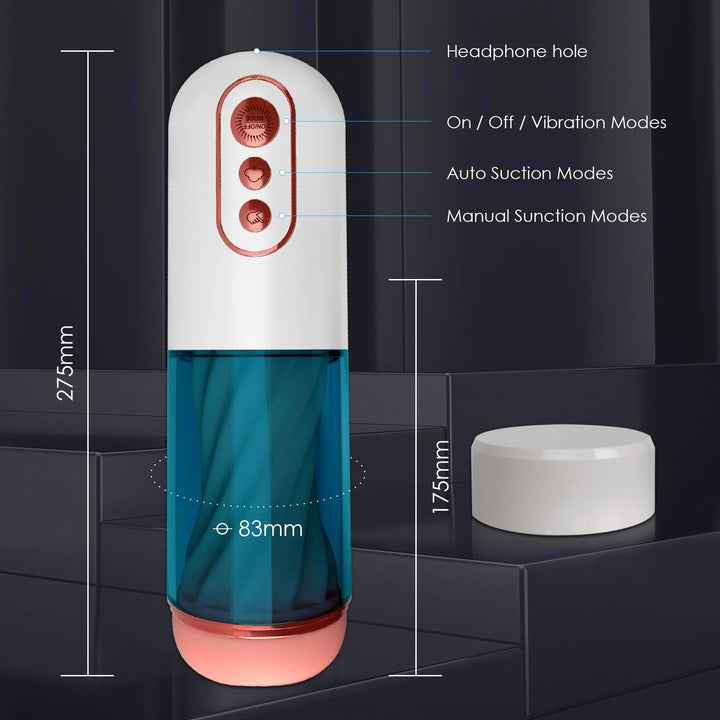 Automatic Sucking Male Masturbator Sex Toys for Men, Adult Electric Male Stroker with 7 Suction & Vibrating Modes