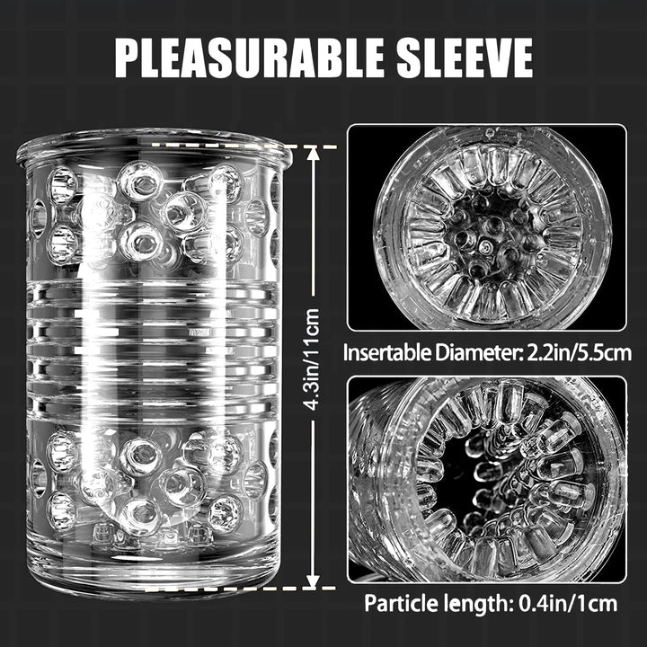 Automatic Masturbator Cup with 3 Thrust Modes & 7 Rotation Modes & One-Click Orgasm Mode Adult Sex Toys for Men Hand-Free Electric Sex Stroking Toy for Penis Stimulation