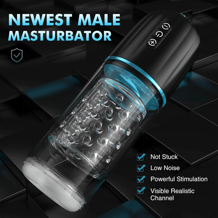 Male Masturbator Sex Toys for Men, Automatic Pocket Stroker with 7 Thrusting & Rotating