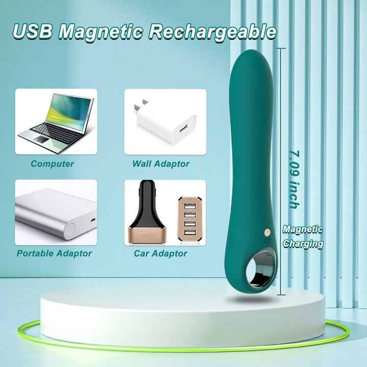 G Spot Vibrator for Women, 10 Modes Vibrating Stimulation Adult Sex Toys for Women or Men, Green