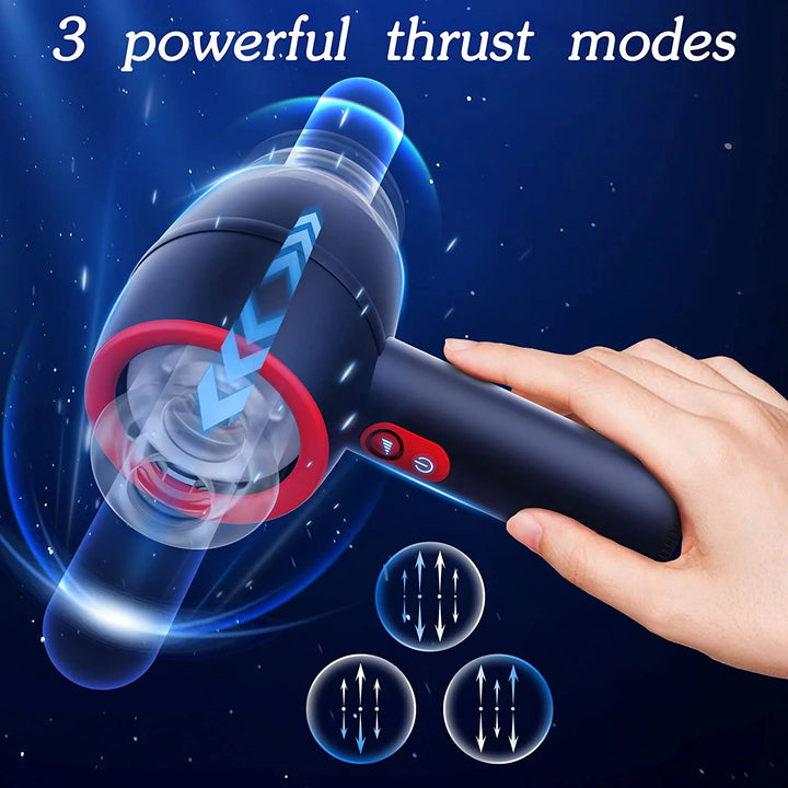 Automatic Male Masturbator, Male Masturbators Cup with 3 Thrusting Modes, Double Speed Magnetic Charging Sex Toys for Men, Open Ended Thrusting Pocket , Adult Sex Toys & Games