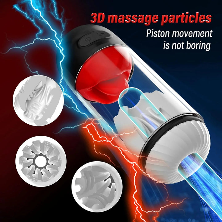 AYIYUN Automatic Male Masturbator, Fully Waterproof Male Masturbators APP Remote Control Sex Toy with Tongue Licking Vibration & 360° Rotation Modes, Stroker Adult Toys for Men
