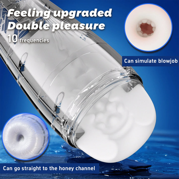 Automatic Male Masturbator, Male Masturbator Cup with 10 Vibration Modes Adult Sex Toys for Men