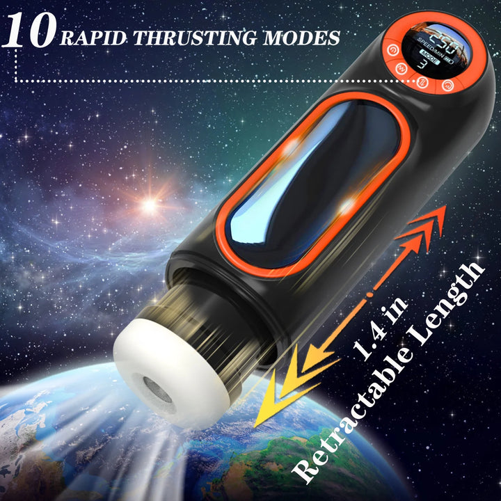 Automatic Male Masturbators Sex Toys with Powerful Vibrating & Thrusting & Sucking Modes, Self-Pleasure Masturbation Stroker Adult Toy for Men