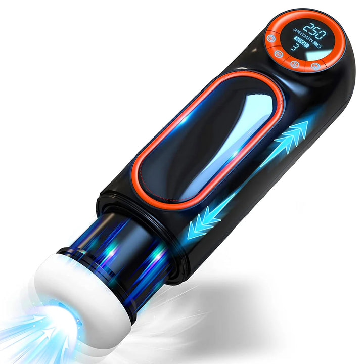Automatic Male Masturbators Sex Toys with Powerful Vibrating & Thrusting & Sucking Modes, Self-Pleasure Masturbation Stroker Adult Toy for Men