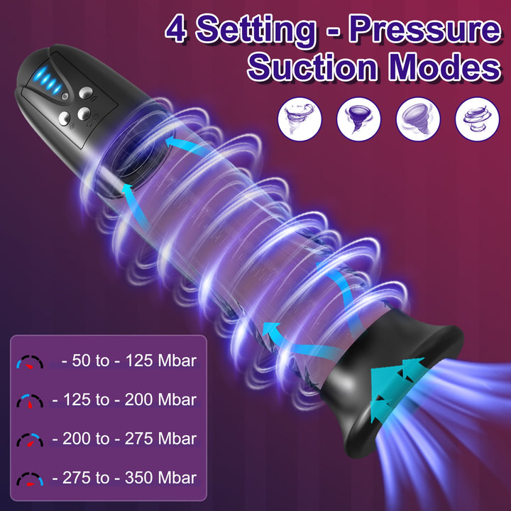Penis Pump Maturbator, Male Mastuabors Toys with Strong Suction Vacuum Pump Male Sex Toy with Pocket Pussy for Men Penis Enlargement Adult Sex Toys