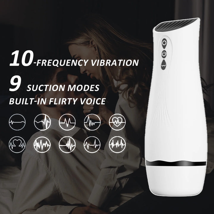 Automatic Male Masturbator, Male Masturbator Cup with 10 Vibration Modes Adult Sex Toys for Men