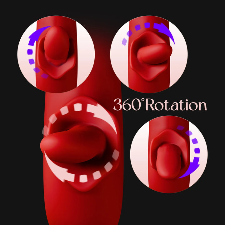 Thrusting  Sex Toys, Dildo s Female Sex Toy with 9 Thrusting & 10 Licking Patterns,G Spot  Women Adult Toys for Women,Couples Toys