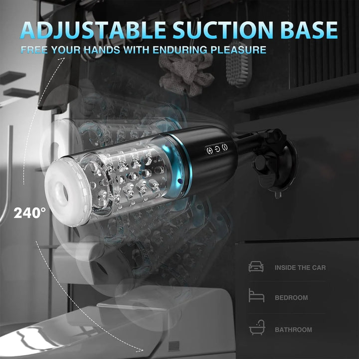 Male Masturbator Sex Toys for Men, Automatic Pocket Stroker with 7 Thrusting & Rotating