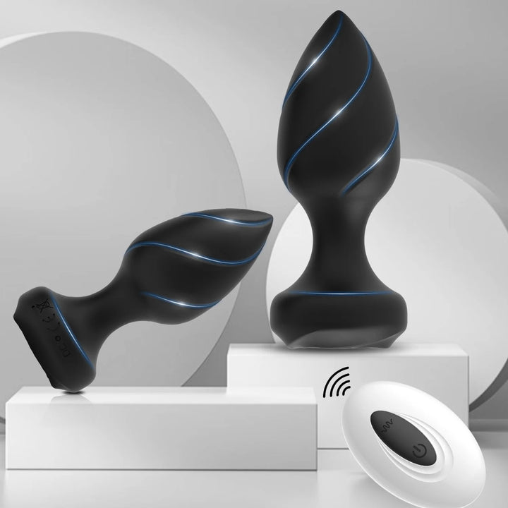 Anal Plug Sex Toys for Men Women Anal Toys Silicone Vibrating Butt Plug Vibrator with Remote Control 10 Modes, Prostate Massager Anal Adult Sensory Toys Male Anal Vibrator