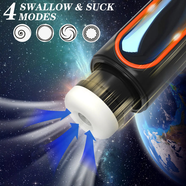 Automatic Male Masturbators Sex Toys with Powerful Vibrating & Thrusting & Sucking Modes, Self-Pleasure Masturbation Stroker Adult Toy for Men