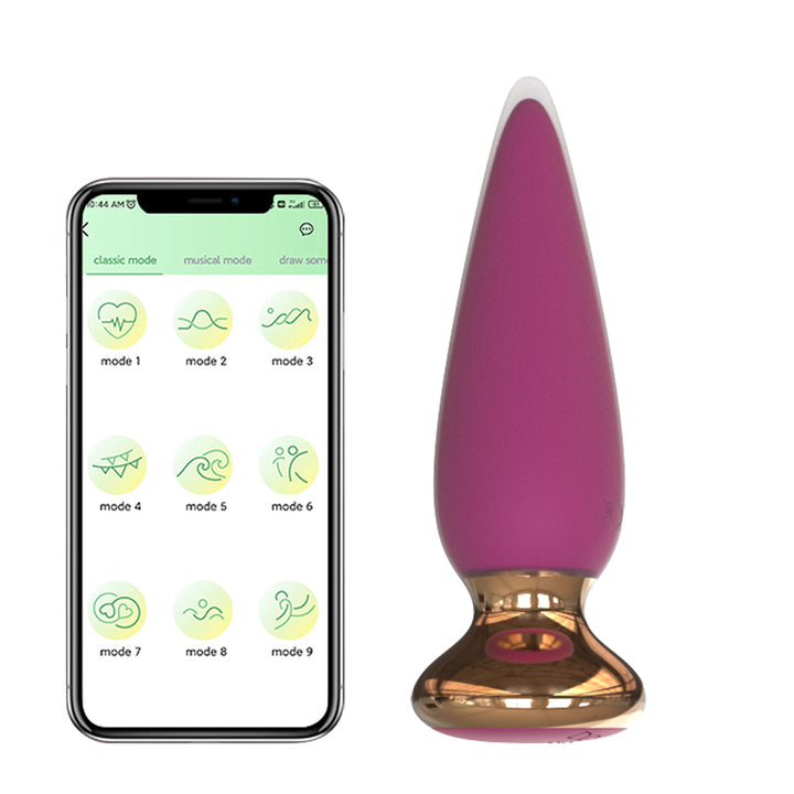 APP Control Vibrating Butt Plug Vibrator 10 Vibration Modes Massager Adult Toys for Women Men