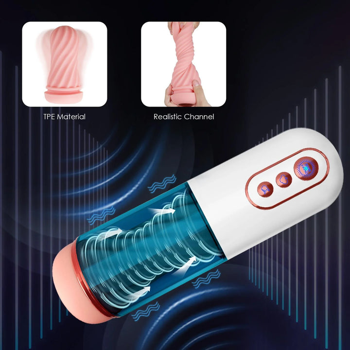 Automatic Sucking Male Masturbator Sex Toys for Men, Adult Electric Male Stroker with 7 Suction & Vibrating Modes