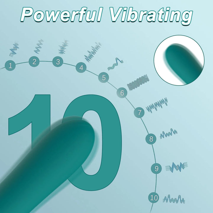 G Spot Vibrator for Women, 10 Modes Vibrating Stimulation Adult Sex Toys for Women or Men, Green